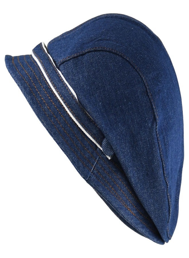 KORIXINE Newsboy Hat for Women: Fashion Denim Hats - Womens Cute Jeans Beret Newsboy Cap Cabbie Artist Summer Soft Visor Hat Adjustable (Navy) - Image 1